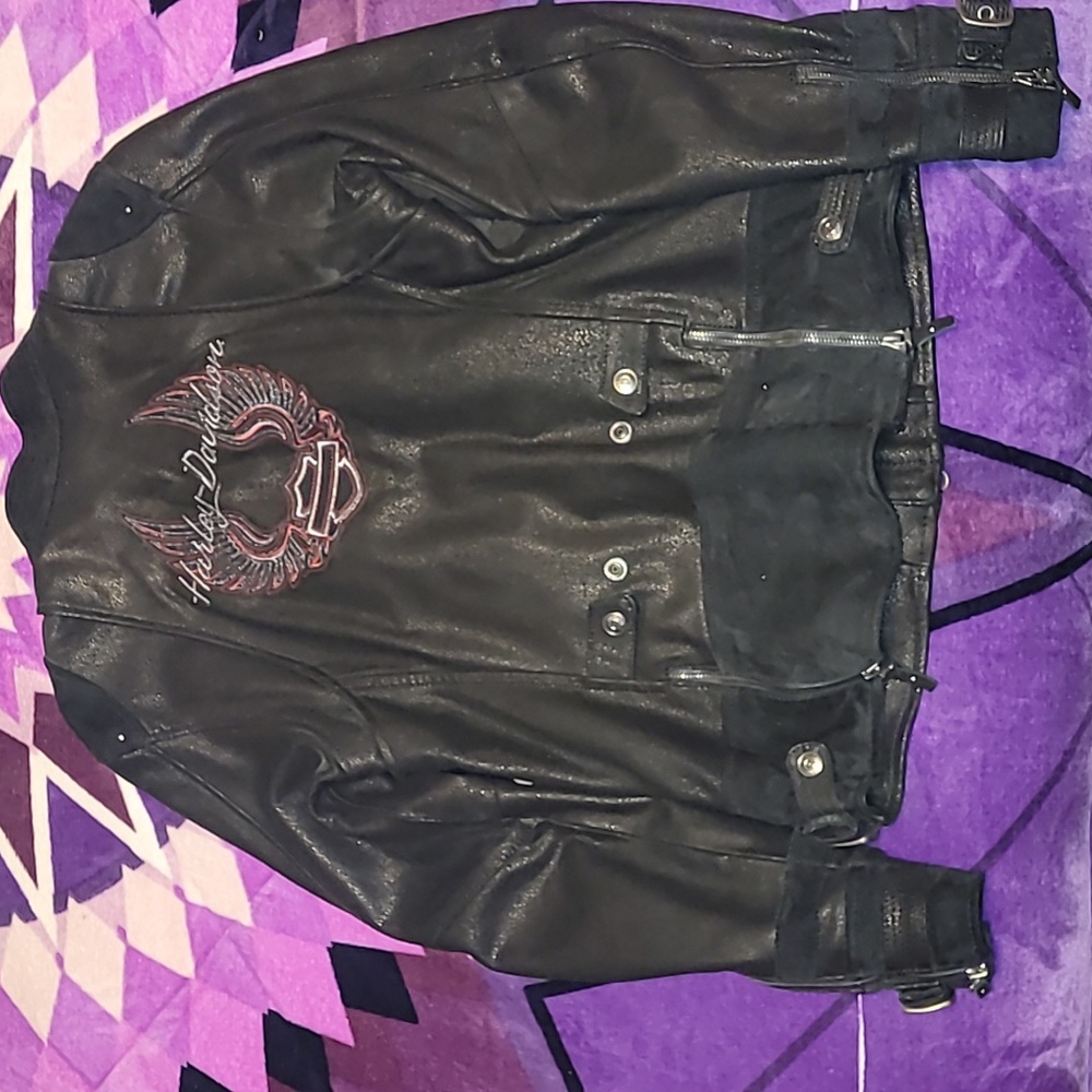 Harley Davidson leather women's jacket with liner